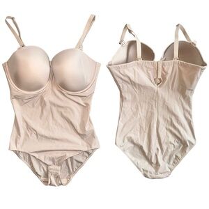 Wacoal Red Carpet Strapless Padded Underwire Bodybriefer Shapewear in Sand 38DD